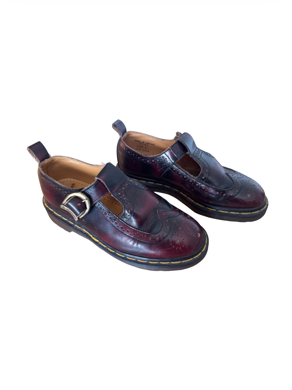 Dr. Martens Vintage Burgundy Leather Mary Jane